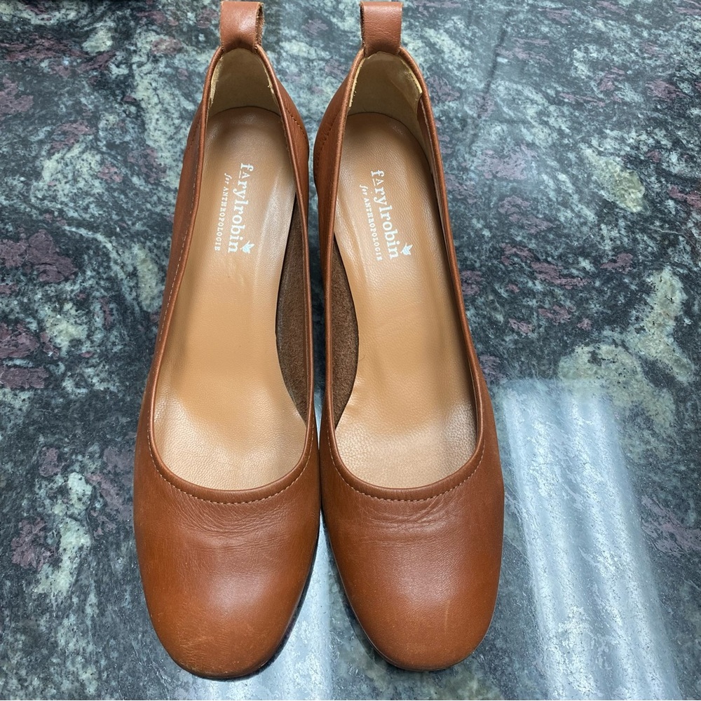 Anthropology Brown Pumps Size 39